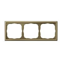 Рамка универсальная Systeme Electric ArtGallery 3-м. золото картинка